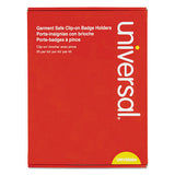 Universal® Clear Badge Holders W-garment-safe Clips, 3 X 4, White Inserts, 50-box freeshipping - TVN Wholesale