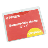 Universal® Clear Badge Holders W-garment-safe Clips, 3 X 4, White Inserts, 50-box freeshipping - TVN Wholesale