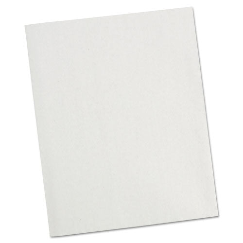 Universal® Two-pocket Portfolio, Embossed Leather Grain Paper, 11 X 8.5, White, 25-box freeshipping - TVN Wholesale