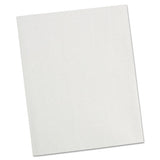 Universal® Two-pocket Portfolio, Embossed Leather Grain Paper, 11 X 8.5, White, 25-box freeshipping - TVN Wholesale