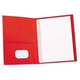 Universal® Two-pocket Portfolios With Tang Fasteners, 0.5" Capacity, 11 X 8.5, Red, 25-box freeshipping - TVN Wholesale