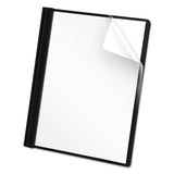 Universal® Clear Front Report Cover, Prong Fastener, 0.5" Capacity, 8.5 X 11, Clear-black, 25-box freeshipping - TVN Wholesale