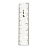 Universal® Clear Plastic Ruler, Standard-metric, 12" Long, Clear freeshipping - TVN Wholesale
