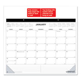 Universal® Desk Pad Calendar, 22 X 17, White-black Sheets, Black Binding, Clear Corners, 12-month (jan To Dec): 2022 freeshipping - TVN Wholesale