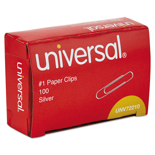 Universal® Paper Clips, Small (no. 1), Silver, 100 Clips-box, 10 Boxes-pack, 12 Packs-carton freeshipping - TVN Wholesale