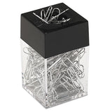 Universal® Paper Clips With Magnetic Dispenser, Small (no. 1), Silver, 100 Clips-pack, 12 Packs-carton freeshipping - TVN Wholesale