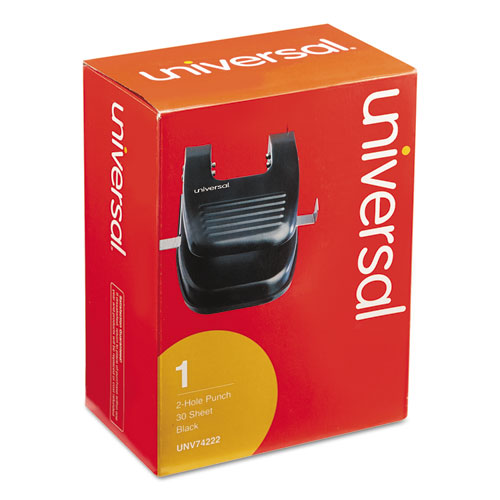 Universal® 30-sheet Two-hole Punch, 9-32" Holes, Black freeshipping - TVN Wholesale