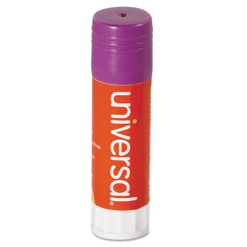 Universal® Glue Stick, 0.74 Oz, Applies Purple, Dries Clear, 12-pack freeshipping - TVN Wholesale