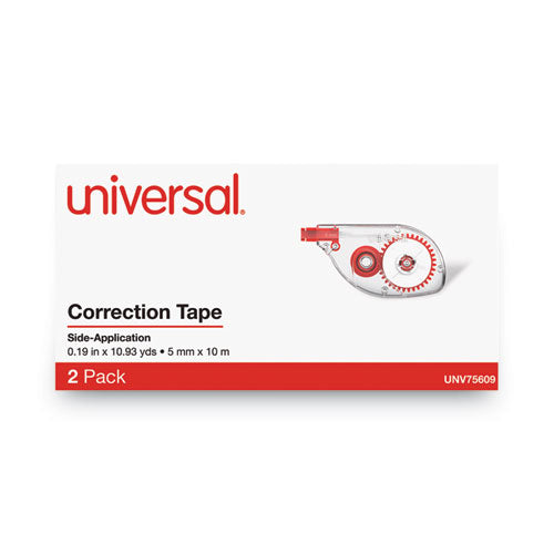 Universal® Side-application Correction Tape, 1-5" X 393", 2-pack freeshipping - TVN Wholesale