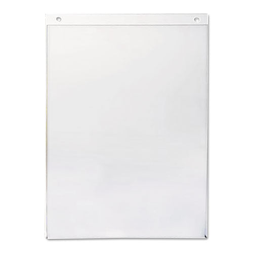Universal® Wall Mount Sign Holder, 8 1-2" X 11", Vertical, Clear freeshipping - TVN Wholesale
