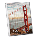 Universal® Clear Box Frame, Plastic, 8 1-2 X 11 Insert, Clear freeshipping - TVN Wholesale