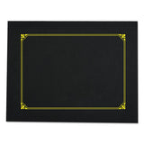 Universal® Certificate-document Cover, 8 1-2 X 11 - 8 X 10 - A4, Black, 6-pk freeshipping - TVN Wholesale
