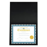 Universal® Certificate-document Cover, 8 1-2 X 11 - 8 X 10 - A4, Black, 6-pk freeshipping - TVN Wholesale