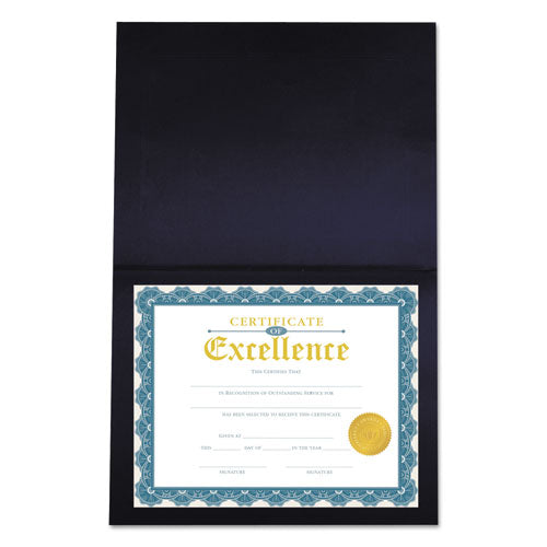 Universal® Certificate-document Cover, 8 1-2 X 11 - 8 X 10 - A4, Navy, 6-pack freeshipping - TVN Wholesale