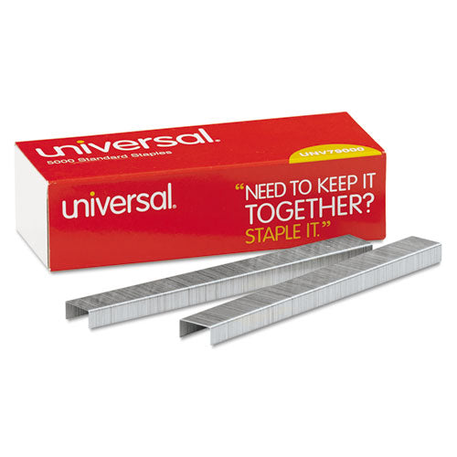 Universal® Standard Chisel Point Staples, 0.25" Leg, 0.5" Crown, Steel, 5,000-box freeshipping - TVN Wholesale