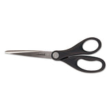 Universal® Stainless Steel Office Scissors, 8.5" Long, 3.75" Cut Length, Black Offset Handle freeshipping - TVN Wholesale