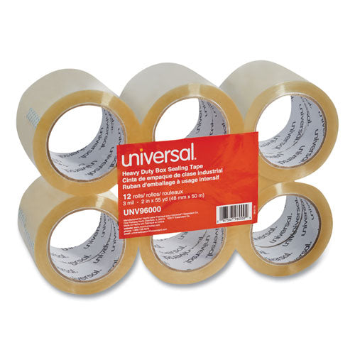 Universal® Heavy-duty Box Sealing Tape, 3" Core, 1.88" X 54.6 Yds, Clear, 12-box freeshipping - TVN Wholesale