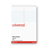 Universal® Steno Pads, Gregg Rule, Red Cover, 80 White 6 X 9 Sheets, 6-pack freeshipping - TVN Wholesale