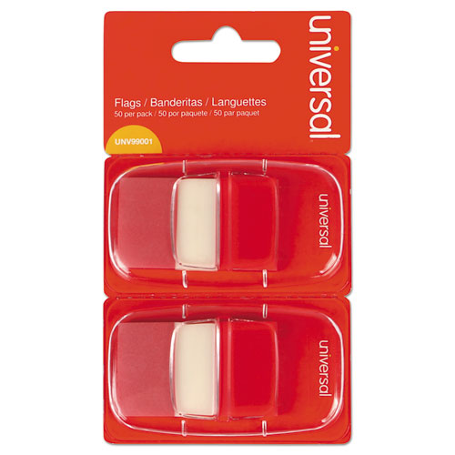 Universal® Page Flags, Red, 2 Dispensers Of 50 Flags-pack freeshipping - TVN Wholesale