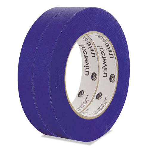 Universal® Premium Blue Masking Tape With Uv Resistance, 3" Core, 18 Mm X 54.8 M, Blue, 2-pack freeshipping - TVN Wholesale