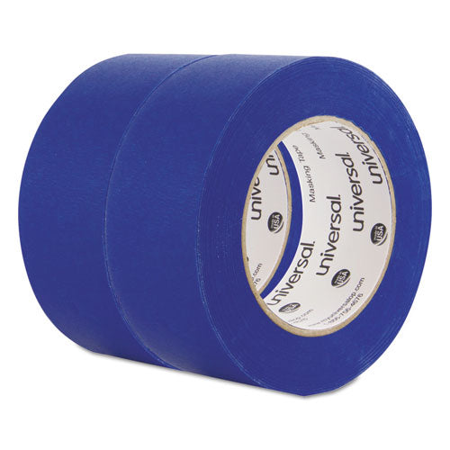 Universal® Premium Blue Masking Tape With Uv Resistance, 3" Core, 48 Mm X 54.8 M, Blue, 2-pack freeshipping - TVN Wholesale