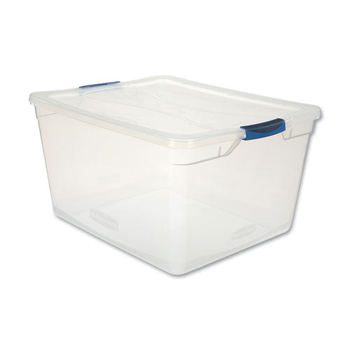 Rubbermaid® Clever Store Basic Latch-lid Container, 71 Qt, 18.63" X 23.5" X 12.25", Clear freeshipping - TVN Wholesale