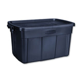 Rubbermaid® Roughneck Storage Box, 31 Gal, 20.4" X 32.3" X 16.7", Dark Indigo Metallic freeshipping - TVN Wholesale