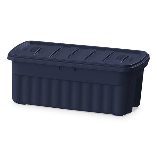 Rubbermaid® Roughneck Storage Box, 50 Gal, 21.2" X 43" X 17.88", Dark Indigo Metallic freeshipping - TVN Wholesale