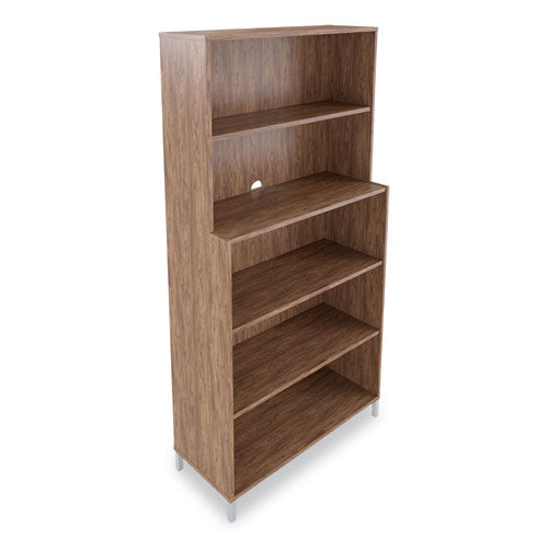 Union & Scale™ Essentials Laminate Bookcase, Five-shelf, 35.8 X 14.9 X 72, Espresso freeshipping - TVN Wholesale