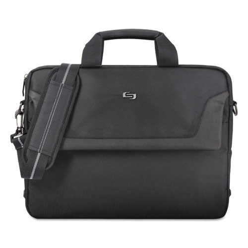 Solo Pro Slim Brief, 16", 15 1-2" X 2" X 11 1-2", Black freeshipping - TVN Wholesale