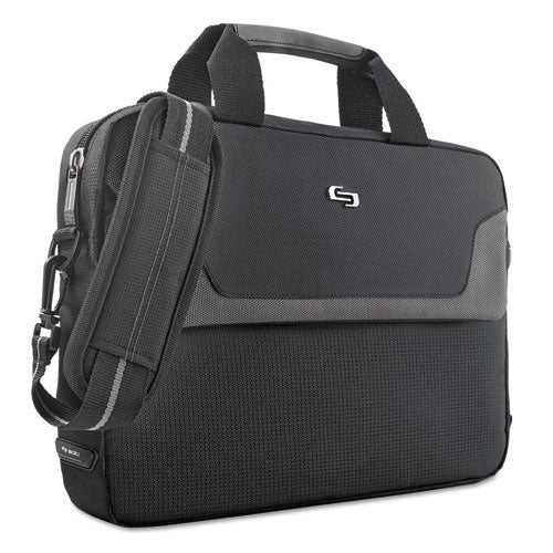 Solo Pro Slim Brief, 16", 15 1-2" X 2" X 11 1-2", Black freeshipping - TVN Wholesale