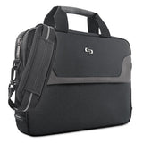 Solo Pro Slim Brief, 16", 15 1-2" X 2" X 11 1-2", Black freeshipping - TVN Wholesale