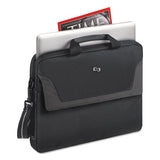 Solo Pro Slim Brief, 16", 15 1-2" X 2" X 11 1-2", Black freeshipping - TVN Wholesale