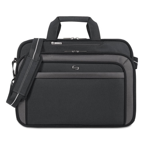 Solo Pro Checkfast Briefcase, 17.3", 17" X 5 1-2" X 13 3-4", Black freeshipping - TVN Wholesale