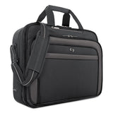 Solo Pro Checkfast Briefcase, 17.3", 17" X 5 1-2" X 13 3-4", Black freeshipping - TVN Wholesale