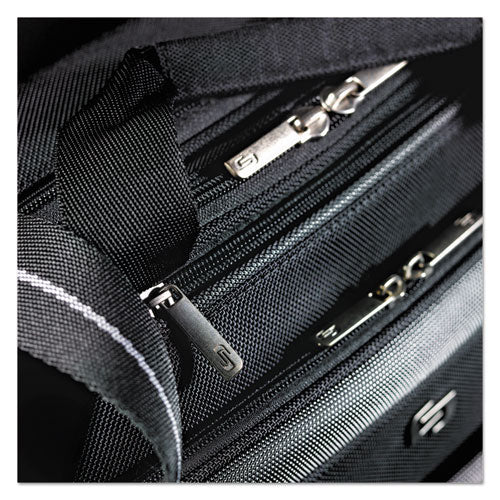 Solo Pro Checkfast Briefcase, 17.3", 17" X 5 1-2" X 13 3-4", Black freeshipping - TVN Wholesale