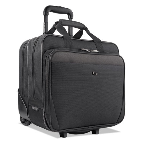 Solo Classic Rolling Case, 17.3", 16 3-4" X 7" X 14 19-50", Black freeshipping - TVN Wholesale
