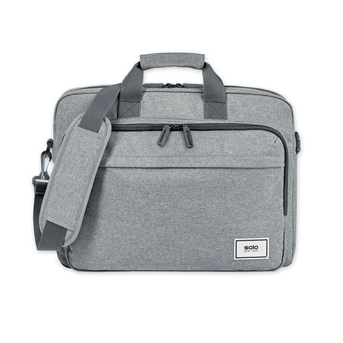 Solo Sustainable Re:cycled Collection Laptop Bag, For 15.6" Laptops, 16.25 X 4.5 X 12, Gray freeshipping - TVN Wholesale