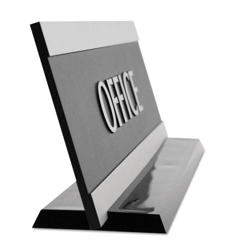 Headline® Sign Century Series Office Sign, Private, 9 X 3, Black-silver freeshipping - TVN Wholesale