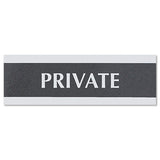 Headline® Sign Century Series Office Sign, Office, 9 X 3, Black-silver freeshipping - TVN Wholesale