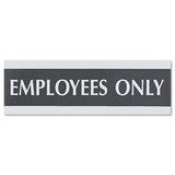 Headline® Sign Century Series Office Sign, Visitors Must Sign In, 9 X 3, Black-silver freeshipping - TVN Wholesale