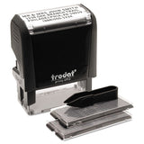 Trodat® Do It Yourself Message Stamp, Self-inking, 0.75" X 1.88", Black freeshipping - TVN Wholesale