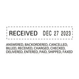 Trodat® Printy Economy 12-message Date Stamp, Self-inking, 2" X 0.38", Black freeshipping - TVN Wholesale
