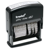 Trodat® Printy Economy 12-message Date Stamp, Self-inking, 2" X 0.38", Black freeshipping - TVN Wholesale