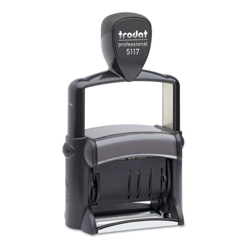 Trodat® Professional 12-message Date Stamp, Self-inking, 2.25 X 0.38, Black freeshipping - TVN Wholesale