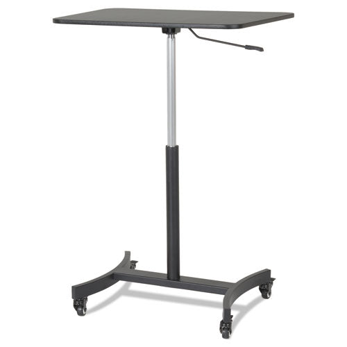 Victor® Dc500 High Rise Collection Mobile Adjustable Standing Desk, 30.75" X 22" X 29" To 44", Black freeshipping - TVN Wholesale