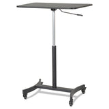 Victor® Dc500 High Rise Collection Mobile Adjustable Standing Desk, 30.75" X 22" X 29" To 44", Black freeshipping - TVN Wholesale