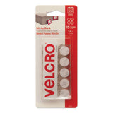 VELCRO® Brand Sticky-back Fasteners, Removable Adhesive, 0.63" Dia, White, 15-pack freeshipping - TVN Wholesale