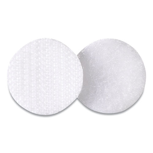 VELCRO® Brand Sticky-back Fasteners, Removable Adhesive, 0.75" Dia, White, 200-box freeshipping - TVN Wholesale