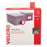VELCRO® Brand Sticky-back Fasteners, Removable Adhesive, 0.75" Dia, White, 200-box freeshipping - TVN Wholesale